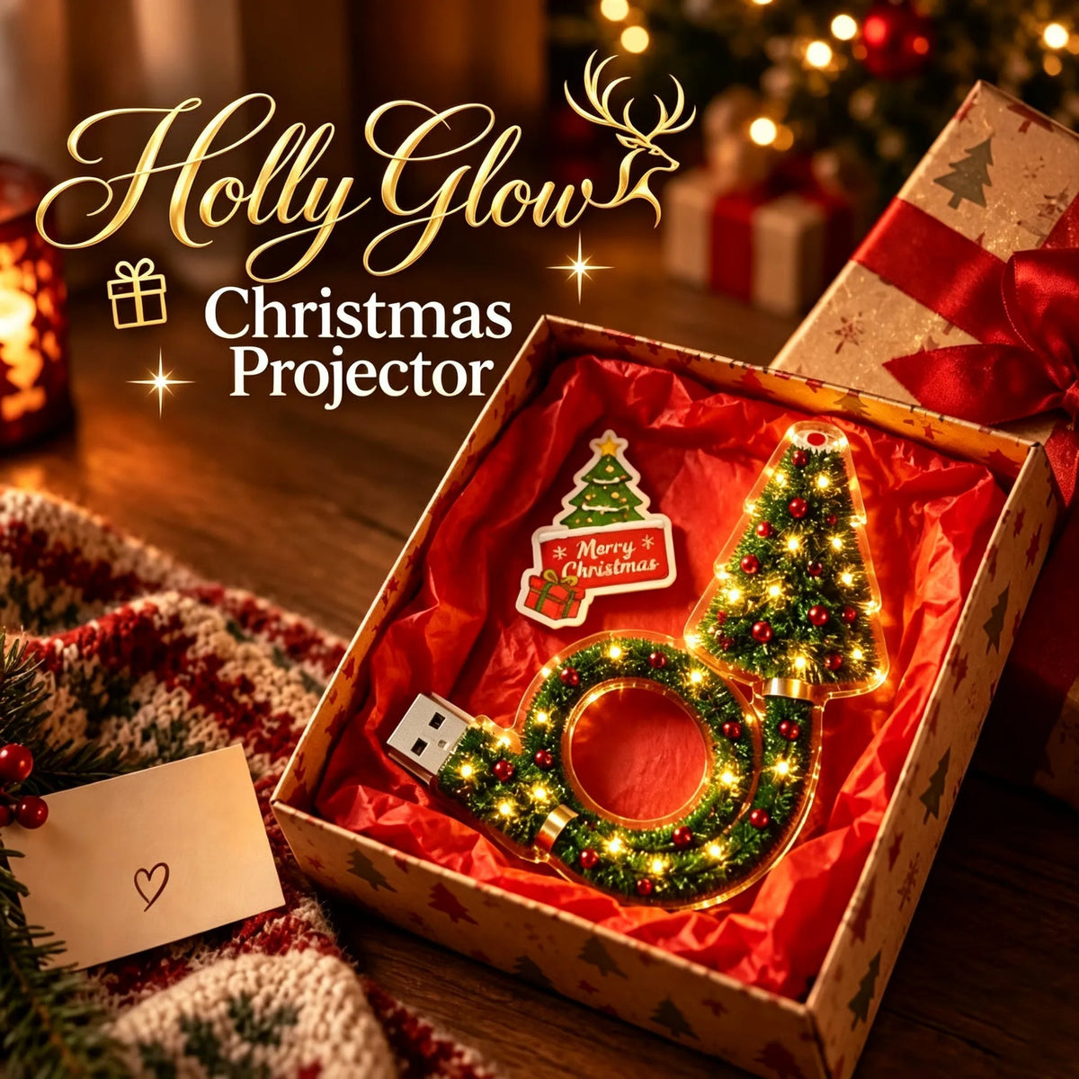 Dmluckin® Christmas Magic Projector