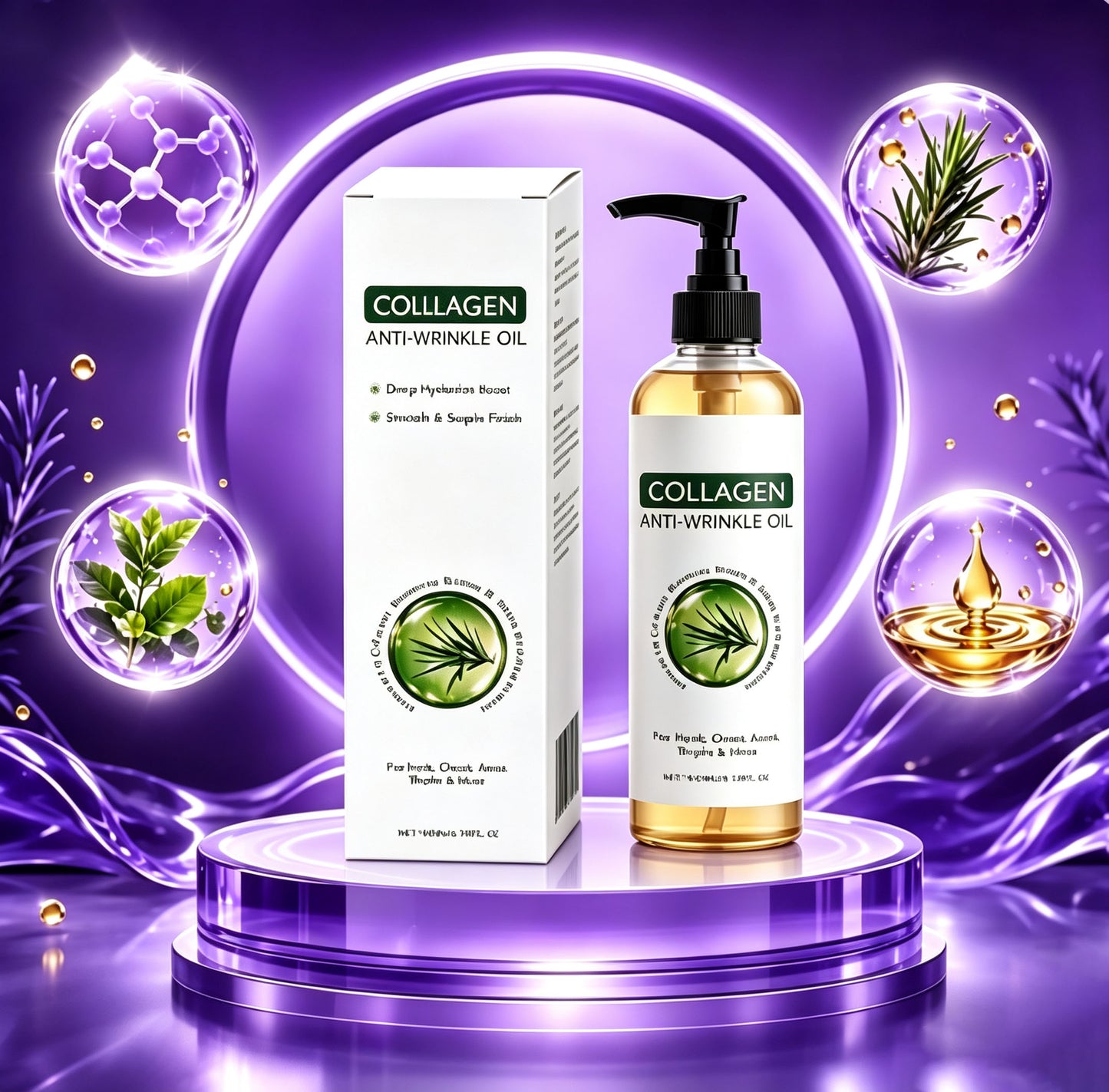 Dmluckin® Collagen Oil Targets Crepey, Wrinkled Skin for a Smoother, Firmer Look in 30 Minutes