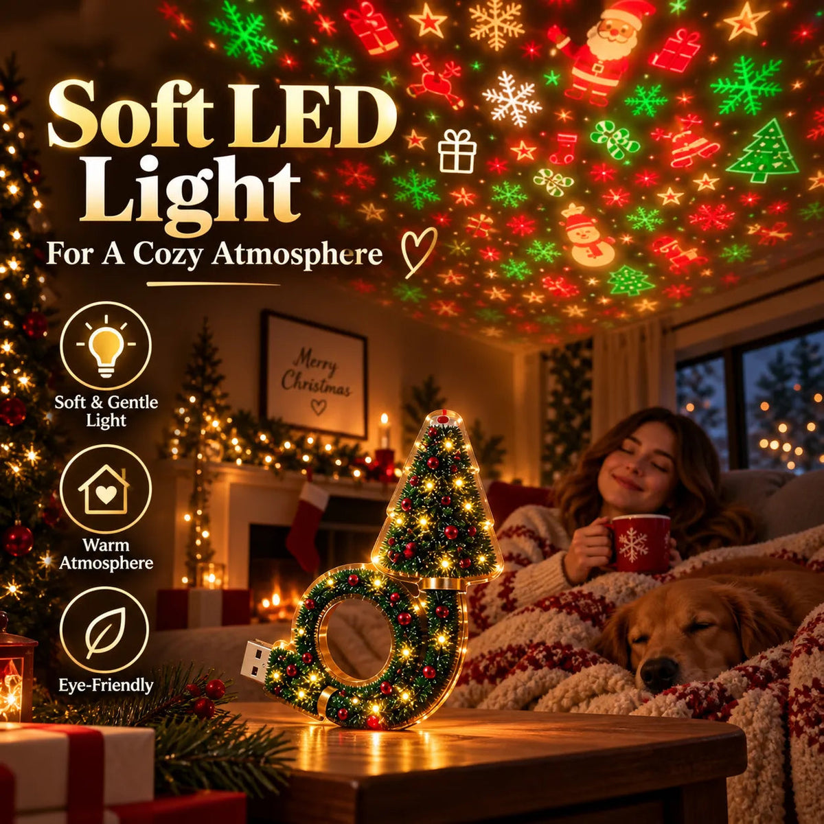 Dmluckin® Christmas Magic Projector
