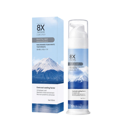 Dmluckin® Foaming Whitening Toothpaste 8X - Fresh Breath Stain Removal Gentle Teeth Cleaning 100ml-D